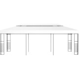 vidaXL Paviljon šotor 6x3 m bel | Shoptok.si