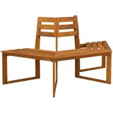  Klupa pod drvetom 160 x 70 x 86 cm Čvrsto drvo akacije Prirodna | shoptok.hr