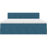  Postelja s shranjevanjem z vzmetnico Temno modra 100 x 200 cm, (5000101304) | Shoptok.si