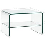  Stolić za kavu prozirni 50 x 45 x 33 cm od kaljenog stakla | shoptok.hr