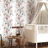  Tapeta - Birds on a Flowering Twig 49x1000 Samoljepljiva | shoptok.hr