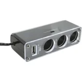 Auto razdjelnik sa USB punjačem, 3 x 12-24 V, USB 5V – SA 023