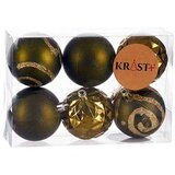  Set božićnih kuglica Zelena Plastika Ø 6 cm (12 kom.) | shoptok.hr