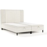 Maison de Rêve Bež tapecirani bračni krevet s prostorom za odlaganje 140x200 cm Musca – Cijene