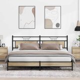 Metalni okvir kreveta bez madraca boja hrasta sonome 193x201 cm | shoptok.hr