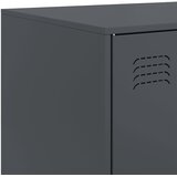  Komoda antracit 67 x 39 x 107 cm čelična | shoptok.hr