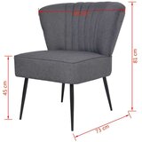  stolica od tkanine tamnosiva | shoptok.hr