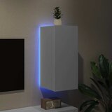  Zidni TV ormarić s LED svjetlima bijeli 30,5 x 35 x 70 cm | shoptok.hr