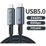 Kettz KT-UC5-15 Tip C kabl 1.5 m 80Gbps 240W | Eponuda.com