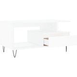  Stolić za kavu bijeli 90 x 49 x 45 cm od konstruiranog drva | shoptok.hr