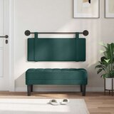  Držeće uzglavlje Zidne Tamnozelena 110 x 55 x 5 cm tkanina - Tamnozelena 100 cm bez LED svjetla | shoptok.hr