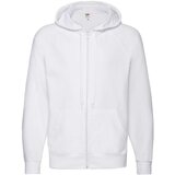 Fruit Of The Loom White Men's Hoodie Lightweight Zip Thru Hooded Sweat Cene