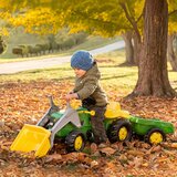 Rolly traktor na pedale Kid John Deere sa prikolicom i utovarivačem | ePonuda.com