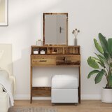 vidaXL Toaletna miza s predali Old Wood 79x41x140 cm, (22054964) | Shoptok.si