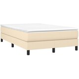  Okvir za krevet s oprugom krem 120 x 200 cm od tkanine | Shoptok.si