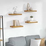  Polica na zidu 4 pcs Bež 40 x 23,5 x 4 cm Konstruirano drvo | shoptok.hr