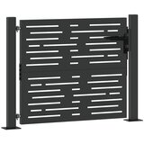  Vrtna vrata Crna 110 x 105 cm Čelik s prahom premazan | shoptok.hr