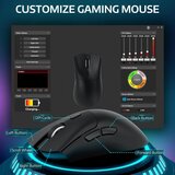 Attack Shark bežični gaming miš R1 PAW3311/TriMode/Superlight/Ergonomic/Black | Eponuda.com