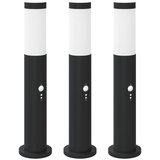 Stupić za svjetla sa senzorom 3 kom 50 cm nehrđajući čelik IP44 | shoptok.hr