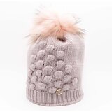 Granadilla Kape s šiltom Dubost Fur Beanie With Nuts And Murm Pon Rožnata Cene