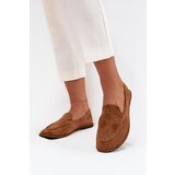 Boto Women's Loafers Made of Eco Suede Flat Camel Miryelle | Shoptok.si