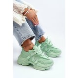Kesi Women's sneakers with a chunky sole, green Windamella Cene