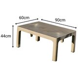 Hanah home Solemare 185 - Desert Beige Desert Beige Garden Lounge Set | ePonuda.com