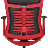 Genesis Gaming / pisarni&#353;ki stol ASTAT 700, ergonomski, tehnologija PureFlowPLUS&amp;#8482;, konstrukcija ExoBase&amp;#8482;, kolesa CareGlide&amp;#8482;, nastavljiva vi&#353;ina / naklon, črn-rdeč | Shoptok.si