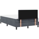 Box Spring Krevet s Madracem Tamno Siva 120x200 cm Baršun | shoptok.hr