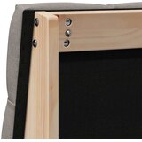  Tapecirani uzglavlje Sivo-smeđa 90 cm Čvrsto borovo drvo | Eponuda.com