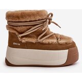 Big Star Leather Women's Snow Boots On Thick Sole With Fur Big Star | ePonuda.com