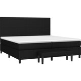  Box spring postelja z vzmetnico črn 200x200 cm blago, (20761246) | Shoptok.si