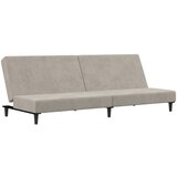  The Living Store Kavč dvosed z ležiščem svetlo siv žamet - Raztegljiv Kavč, (21448004) | Shoptok.si