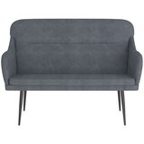  Klupa tamnosiva 110 x 76 x 80 cm baršunasta | Eponuda.com