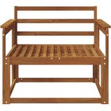  Srednja sofa za van Čvrsto drvo akacije Prirodna - Prirodna Otvoreni okvir | shoptok.hr