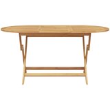  Vrtni set za objed 5 kom. Smeđa Čvrsto teak drvo | shoptok.hr