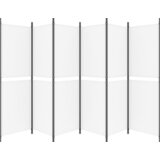 Sobna pregrada s 6 panela bijela 300 x 180 cm od tkanine | Eponuda.ba