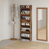 vidaXL ormarići za cipele na zidu 2 pcs staro drvo 60 x 18 x 60 cm | shoptok.hr