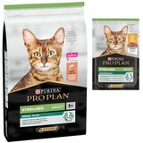 Pro Plan suha mačja hrana + 6 x 85 g mokre hrane gratis! - Sterilised Adult Renal Plus losos (3 kg) + Piščanec (6 x 85 g) | shoptok.hr