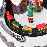 vidaXL božićna dekoracija za stol Šareni 16 x 16 x 19 cm Smola | shoptok.hr