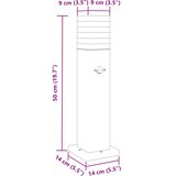  Vanjske podne svjetiljke s senzorima 3kom crne 50cm aluminijske | shoptok.hr