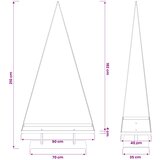  Metalna božićna jelka KUOPIO Čelik | shoptok.hr