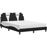  Krevet Viana s madracem crno-bijeli 140 x 190 cm od umjetne kože | shoptok.hr