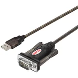 Y-105 serial cable Black 1.5 m USB Type-A DB-9