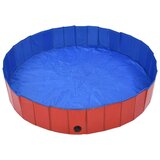  Sklopivi bazen za pse crveni 160 x 30 cm PVC | shoptok.hr