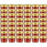 Staklenke za džem sa zlatnim poklopcima 48 kom 110 ml | shoptok.hr