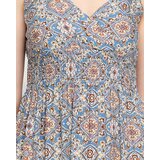 Resti Beige and blue women's summer dress with print - Clothing | Eponuda.ba
