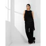Koton Wide Leg Trousers Pocket High Waist Viscose Ribbon Detail | shoptok.hr