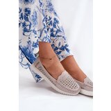 VINCEZA Leather Women's Moccasins With Openwork Pattern | shoptok.hr