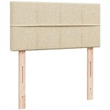  Otomanski okvir kreveta s madraca krem 90x190cm od tkanine | shoptok.hr
